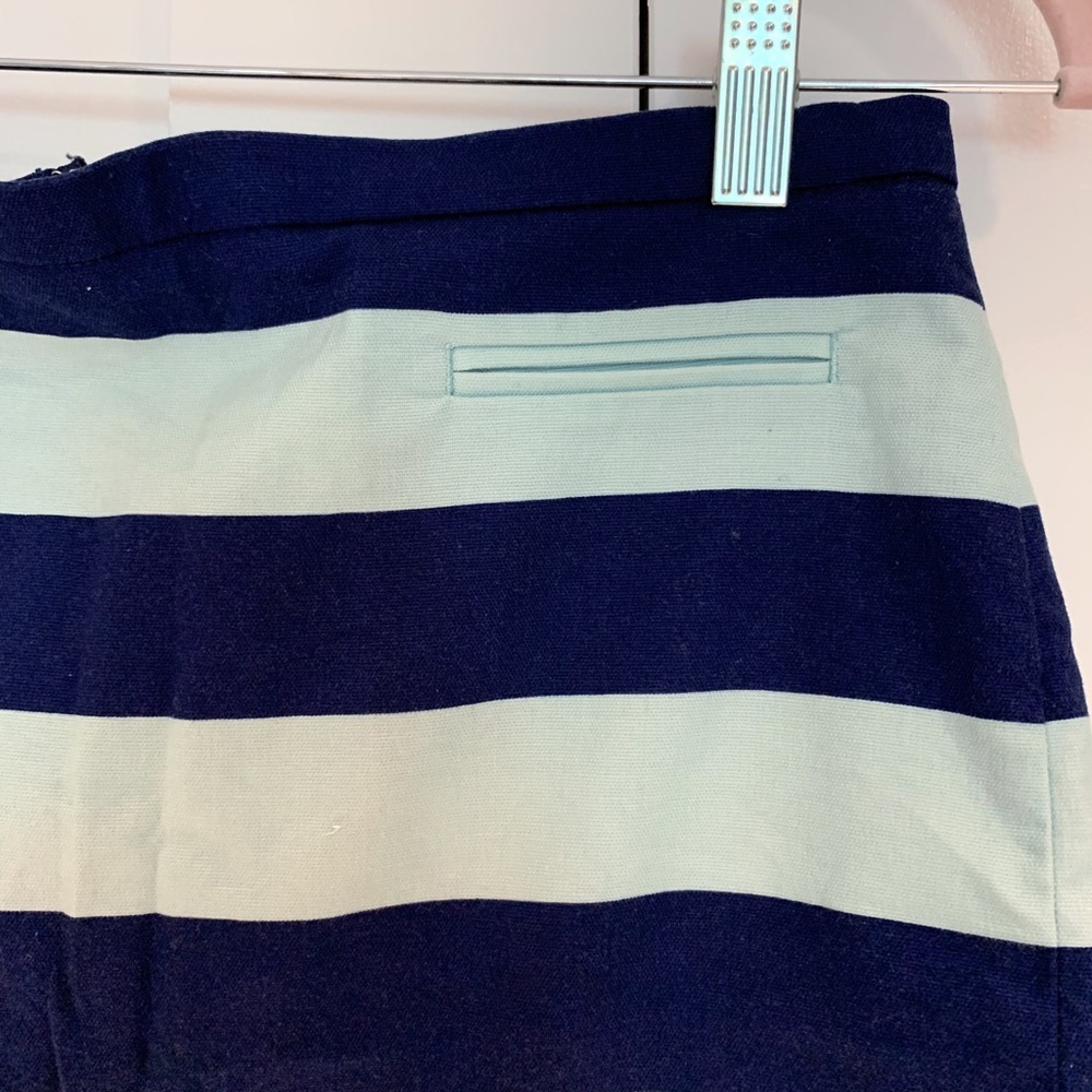 GAP Striped Back Zip Mini Skirt - Picture 2 of 5